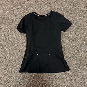Black scrub top